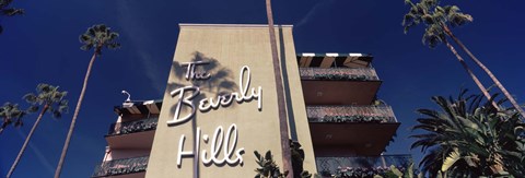 Framed Low angle view of a hotel, Beverly Hills Hotel, Beverly Hills, Los Angeles County, California, USA Print