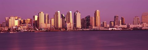 Framed Purple Sky in San Diego Print