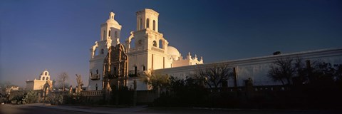 Framed Mission San Xavier Del Bac, Tucson, Arizona Print