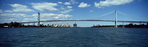 Framed Ambassador Bridge, Detroit Print