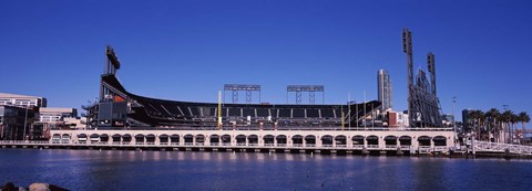 Framed Baseball park at the waterfront, AT&amp;T Park, 24 Willie Mays Plaza, San Francisco, California, USA Print