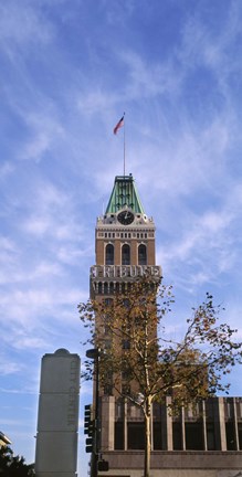 Framed Low angle view of an office building, Tribune Tower, Oakland, Alameda County, California, USA Print