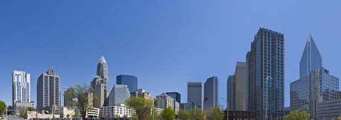 Framed Skyscrapers in Charlotte, North Carolina Print