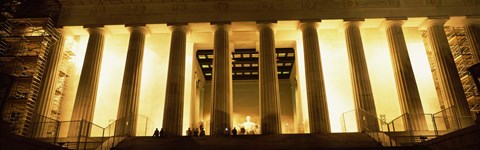 Framed Columns surrounding a memorial, Lincoln Memorial, Washington DC, USA Print