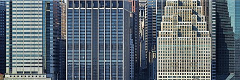 Framed New York City Skyscrapers 2011 (close-up) Print