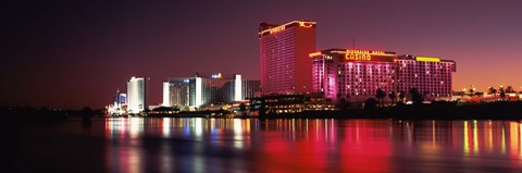 Framed Casinos at the waterfront, Laughlin, Nevada Print