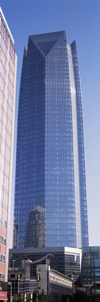 Framed Devon Tower, Oklahoma City, Oklahoma Print