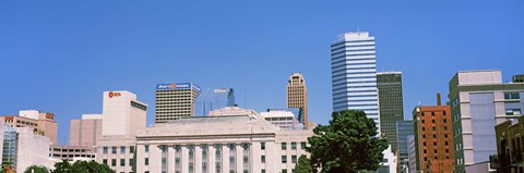 Framed Municipal Building in the downtown, Oklahoma City, Oklahoma, USA Print