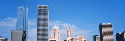 Framed Downtown skyline, Devon Tower, Oklahoma City, Oklahoma, USA Print