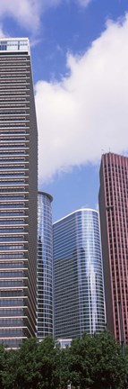 Framed Low angle view of a building, Houston, Texas, USA Print