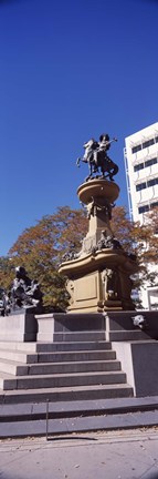Framed Kit Carson Statue, Pioneer Monument, Denver, Colorado, USA Print
