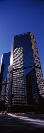 Framed Bank building in a city, Key Bank Building, Denver, Colorado, USA Print