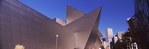 Framed Art museum in a city, Denver Art Museum, Frederic C. Hamilton Building, Denver, Colorado, USA Print