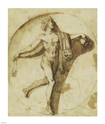 Framed Votary of Bacchus Print