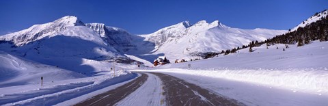 Framed Canada, Alberta, Banff National Park, icefield, road Print