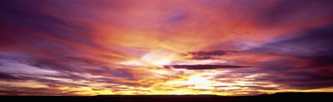 Framed Sunset, Canyon De Chelly, Arizona, USA Print