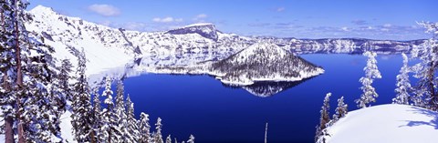 Framed USA, Oregon, Crater Lake National Park Print