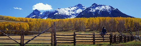 Framed Last Dollar Ranch, Ridgeway, Colorado, USA Print