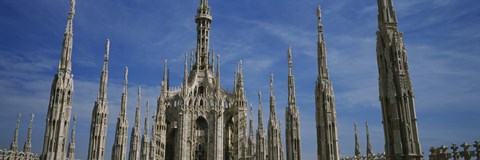 Framed Facade of a cathedral, Piazza Del Duomo, Milan, Italy Print