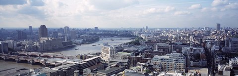 Framed England, London, Aerial view from St. Paul&#39;s Cathedral Print