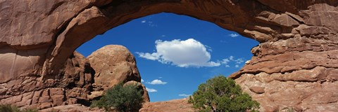 Framed North Window, Arches National Park, Utah, USA Print