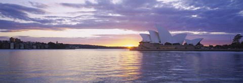 Framed Sunset over Sydney Opera House Print