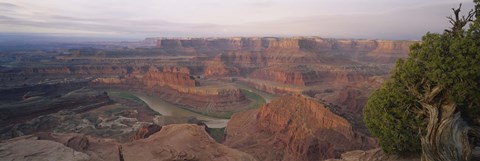 Framed High Angle View Of An Arid Landscape, Canyonlands National Park, Utah, USA Print