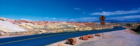 Framed Road Valley of Fire State Park Overton NV Print