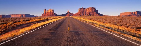 Framed Road Monument Valley, Arizona, USA Print