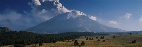 Framed Clouds over a mountain, Popocatepetl Volcano, Mexico Print