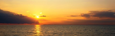 Framed Lake Erie NY USA Print