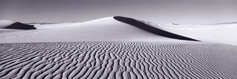 Framed Dunes in Black and White, New Mexico Print