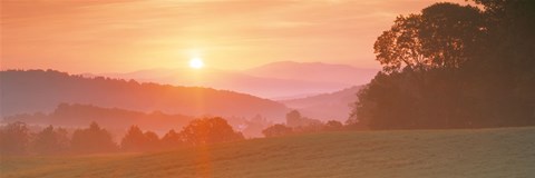 Framed Sunrise Caledonia VT USA Print