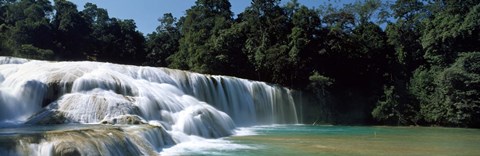 Framed Aqua Azul Chiapas Mexico Print