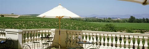 Framed Vineyards Terrace at Winery Napa Valley CA USA Print