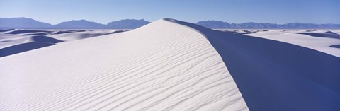 Framed Hills in the White Sands Desert, New Mexico Print