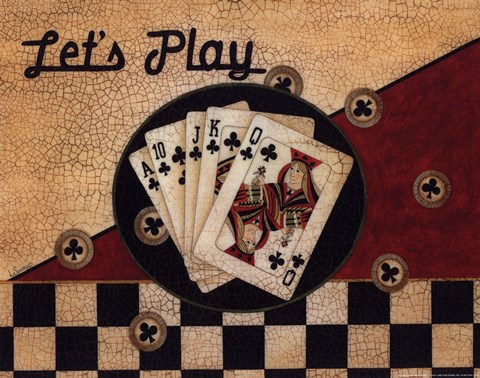 Framed Let's Play Print