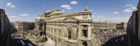 Framed High Angle View Of Opera Garnier, Paris, France Print