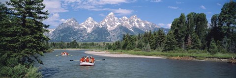 Framed Rafters Grand Teton National Park WY USA Print