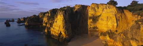 Framed Sandy Cove, Algarve, Portugal Print