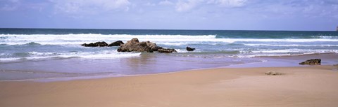 Framed Waves in the sea, Algarve, Sagres, Portugal Print