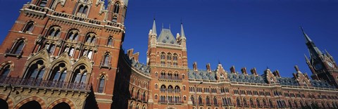 Framed Low angle view of a building, St. Pancras Railway Station, London, England Print