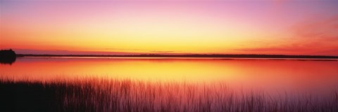 Framed Sunrise Lake Michigan Door County WI Print