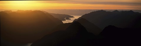 Framed Fiordland National Park New Zealand Print