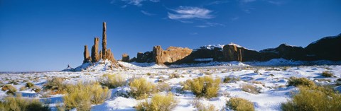 Framed Rock formations on a landscape, Monument Valley, Utah, USA Print