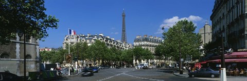 Framed France, Paris, Avenue de Tourville Print