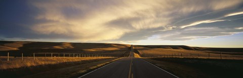 Framed Road, Montana, USA Print