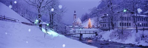 Framed Winter Ramsau Germany Print