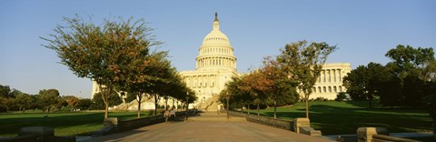 Framed Capitol Building, Washington DC, District Of Columbia, USA Print