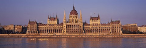 Framed Hungary, Budapest, View of the Parliament building Print